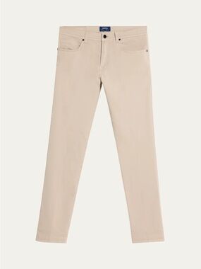 CESARE ATTOLINI Men's Stretch Five-Pocket Pants, Beige- 33